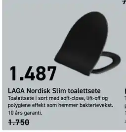 Comfort LAGA Nordisk Slim toalettsete tilbud