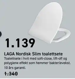 Comfort LAGA Nordisk Slim toalettsete tilbud
