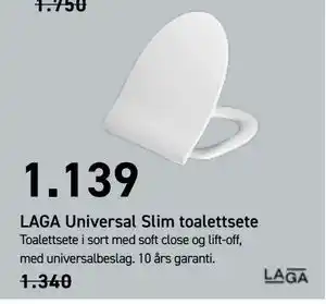 Comfort LAGA Universal Slim toalettsete tilbud