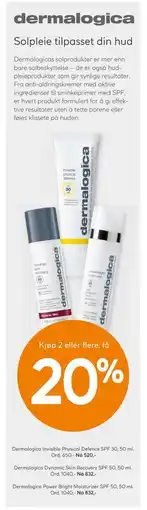 Vitusapotek Dermalogica Invisible Physical Defence SPF 30 tilbud