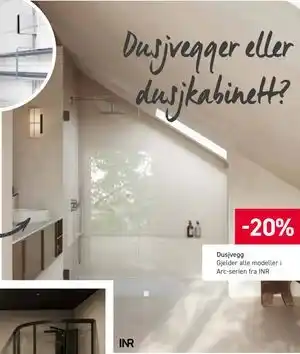 Comfort Dusjvegg tilbud