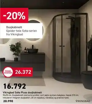 Comfort Vikingbad Sofia Pluss dusjkabinett tilbud