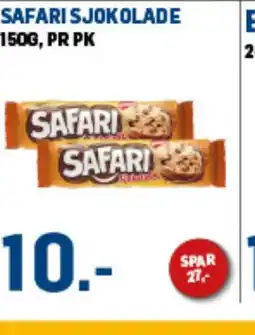 Price Lagerbutikk SAFARI SJOKOLADE tilbud