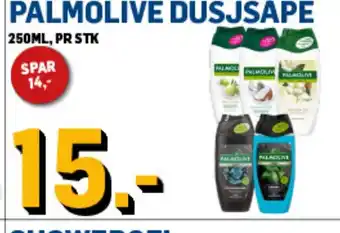 Price Lagerbutikk PALMOLIVE DUSJSÅPE tilbud