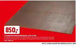 jem & fix TILHENGER RENOVERINGSPLATE 12 MM tilbud