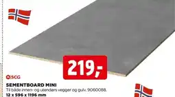 jem & fix SEMENTBOARD MINI tilbud