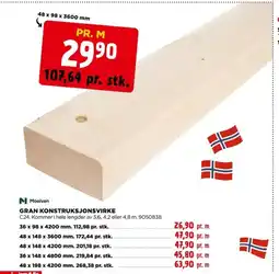 jem & fix GRAN KONSTRUKSJONSVIRKE tilbud