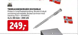 jem & fix TERRASSESKRUER INVISIBLE tilbud