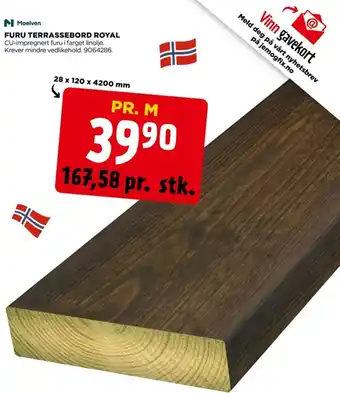 jem & fix FURU TERRASSEBORD ROYAL tilbud