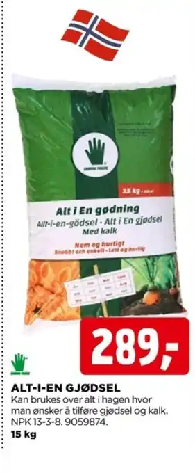 jem & fix ALT-I-EN GJØDSEL tilbud
