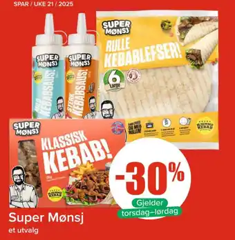 Spar Super Mønsj tilbud