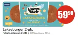 Spar FOLKETS Lakseburger 2-pk. tilbud