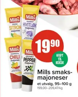Spar MILLS smaks- majoneser tilbud