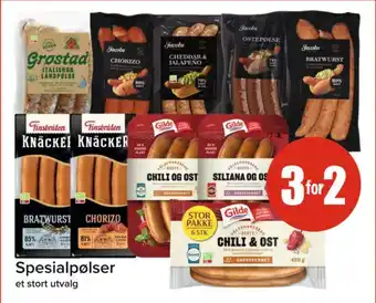 Spar Spesialpølser tilbud