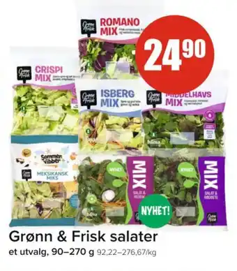 Spar Grønn & Frisk salater tilbud