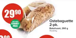 Spar BAKEHUSET Ostebaguette 2-pk. tilbud