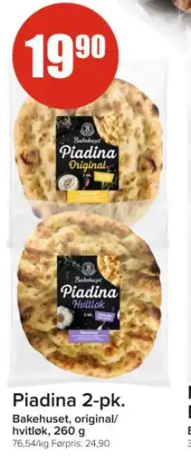 Spar BAKEHUSET Piadina 2-pk. tilbud