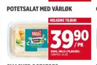 Meny MILLS Potetsalat med vårløk tilbud