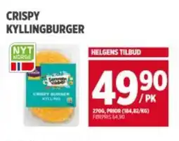 Meny PRIOR Crispy kyllingburger tilbud