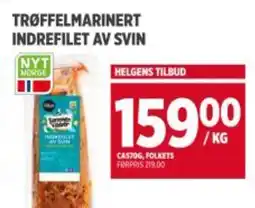 Meny FOLKETS Trøffelmarinert indrefilet av svin tilbud