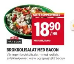 Meny MENY Brokkolisalat med bacon tilbud