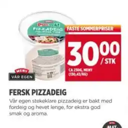 Meny MENY Fersk pizzadeig tilbud