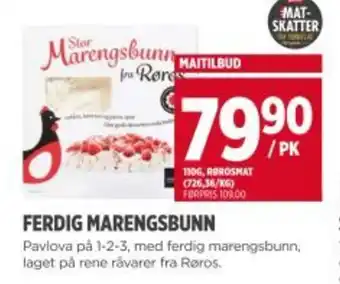 Meny Ferdig marengsbunn tilbud