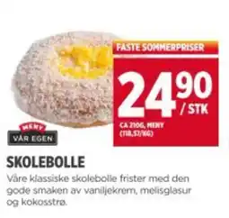Meny MENY Skolebolle tilbud