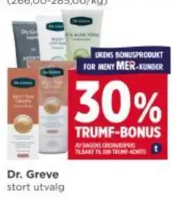 Meny Dr. Greve tilbud