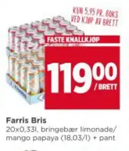 Meny Farris Bris tilbud