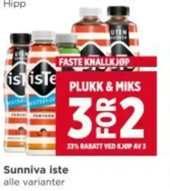 Meny Sunniva iste tilbud