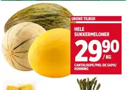 Meny Hele sukkermeloner tilbud