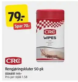 Jula Rengjøringskluter 50-pk tilbud