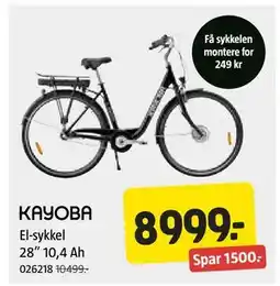 Jula El-sykkel 28 tilbud