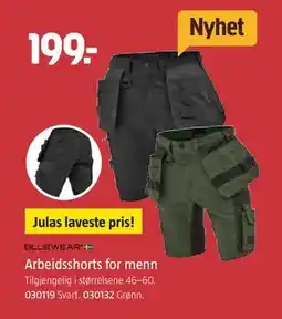 Jula Arbeidsshorts for menn tilbud