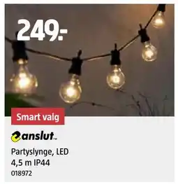 Jula Partyslynge, LED 4,5 m IP44 tilbud
