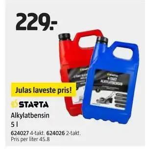 Jula Alkylatbensin 5 l tilbud