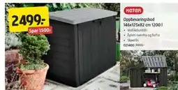 Jula Oppbevaringsbod 146x125x82 cm 1200 l tilbud