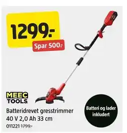 Jula Batteridrevet gresstrimmer tilbud
