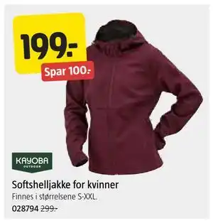 Jula Softshelljakke for kvinner tilbud