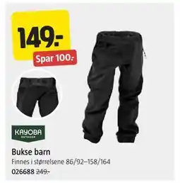 Jula Bukse barn tilbud