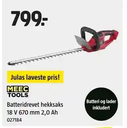 Jula MEEC TOOLS Batteridrevet hekksaks tilbud