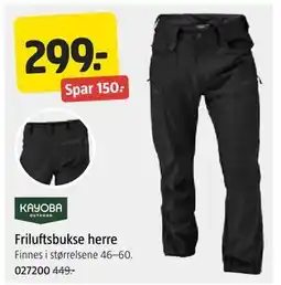 Jula Friluftsbukse herre tilbud