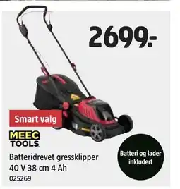 Jula Batteridrevet gressklipper tilbud