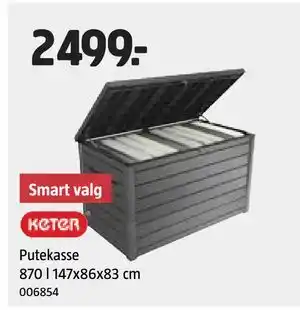 Jula Putekasse 870 l 147x86x83 cm tilbud