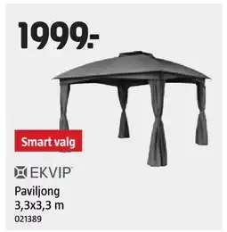 Jula Paviljong 3,3x3,3 m tilbud