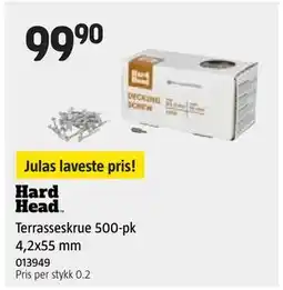 Jula Terrasseskrue 500-pk 4,2x55 mm tilbud