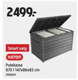 Jula Putekasse 870 l 147x86x83 cm tilbud