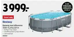 Jula Basseng med stålramme 7250 l 4,27x2,5x1 m tilbud