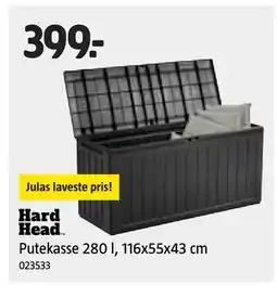 Jula Putekasse 280 l, 116x55x43 cm tilbud